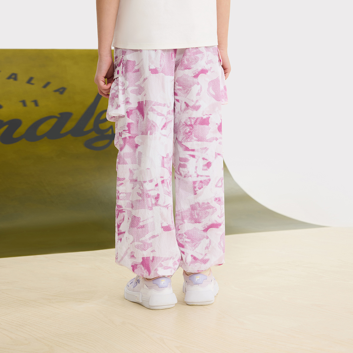Штаны All Over Print детские FILA KIDS, мультиколор — фото 4
