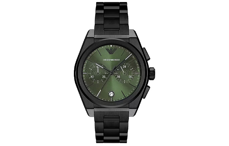 

EMPORIO ARMANI Часы Wrist Watch Quartz Movement 43mm Green Dial Men's Watch, Jasper Watch Dial