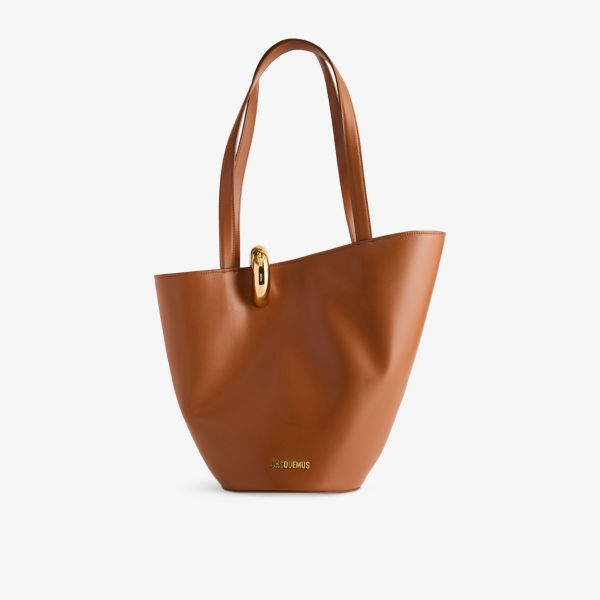 

Средняя кожаная сумка-тоут Le bambola moyen medium Jacquemus, коричневый