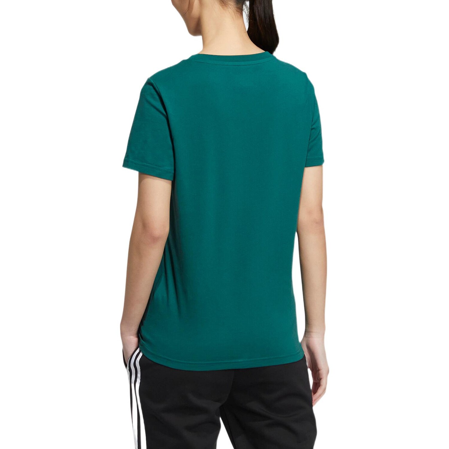 Футболка женская лесная зеленая Adidas Neo — фото 3