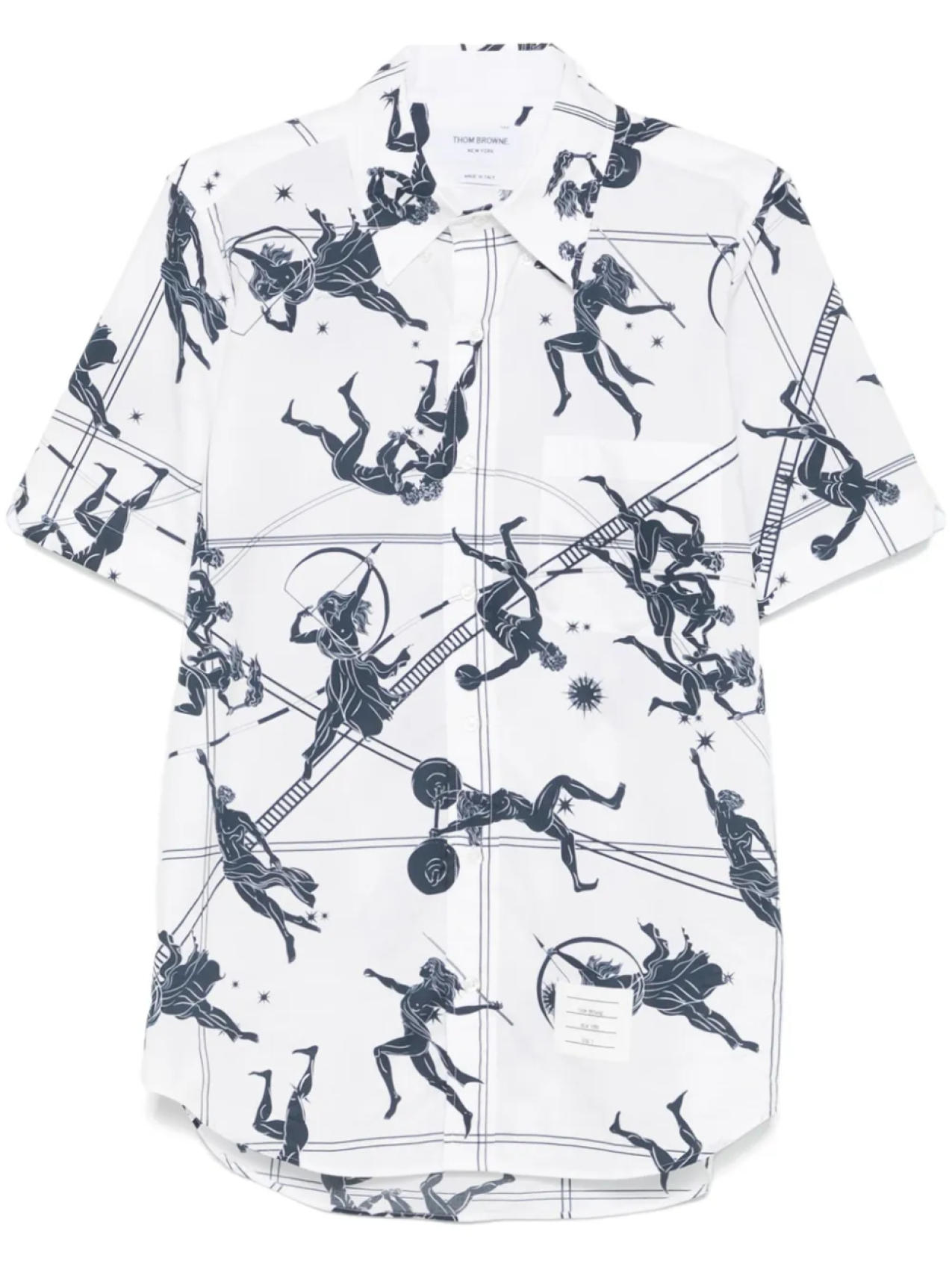 

Thom Browne рубашка Illustration, белый