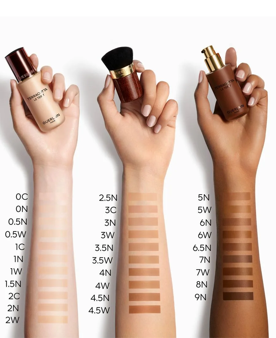 Терракотовая матовая основа Le Teint GUERLAIN, 7n темно-with neutral бежевый undertones — фото 3