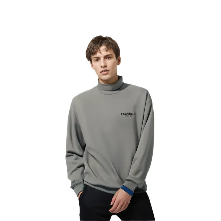 FW20 Толстовка унисекс серая Fear Of God Essentials, серый — фото 3