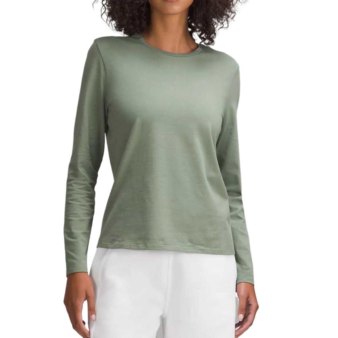 

Женская рубашка из органического хлопка Lululemon, Grey Eucalyptus