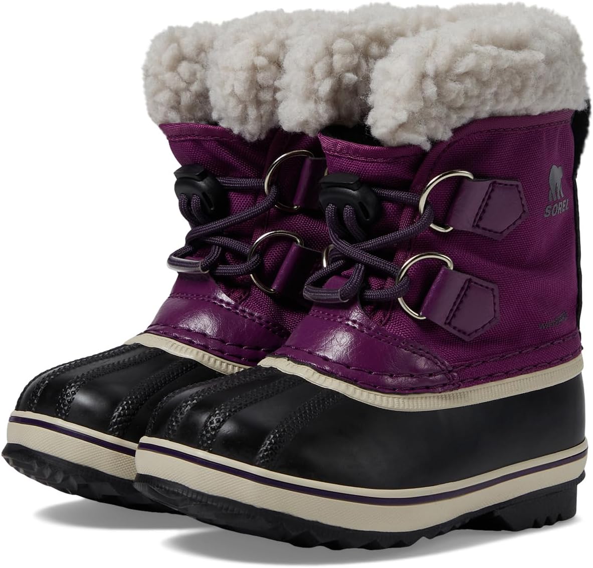 

Ботинки SOREL Kids Childrens Yoot Pac Nylon WP, Wild Iris/Dark Plum