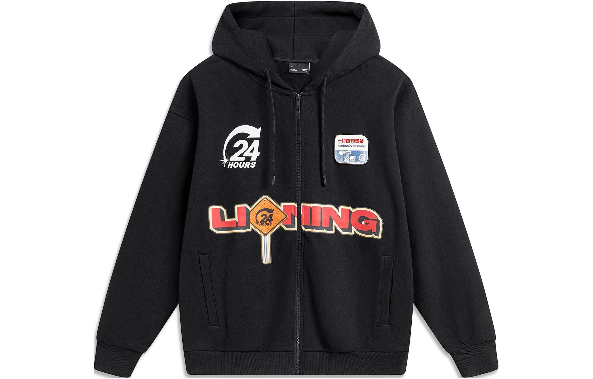 

Толстовка LiNing Sports Life Collection унисекс, черная