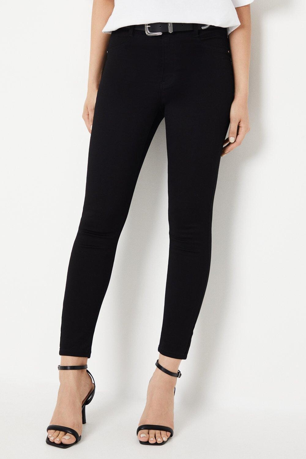 

Джинсы скинни Grazer до щиколотки Dorothy Perkins, черный
