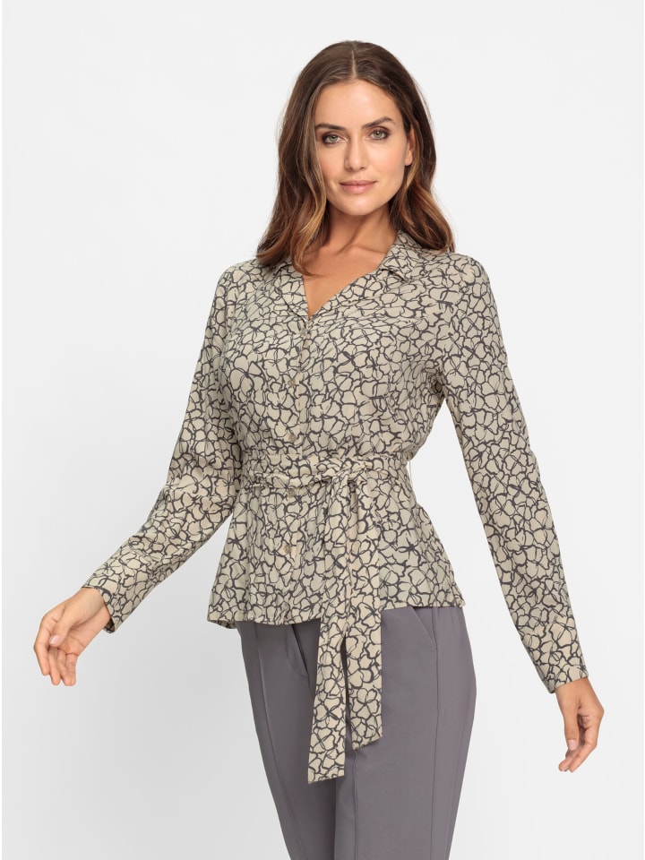 

Блузка с принтом песочно-антрацитового цвета. Heine