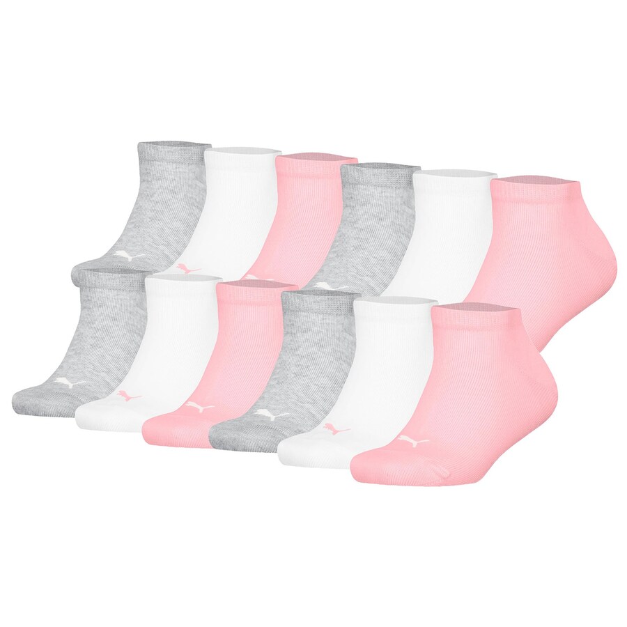 Носки PUMA, Mottled Grey/Pink/White