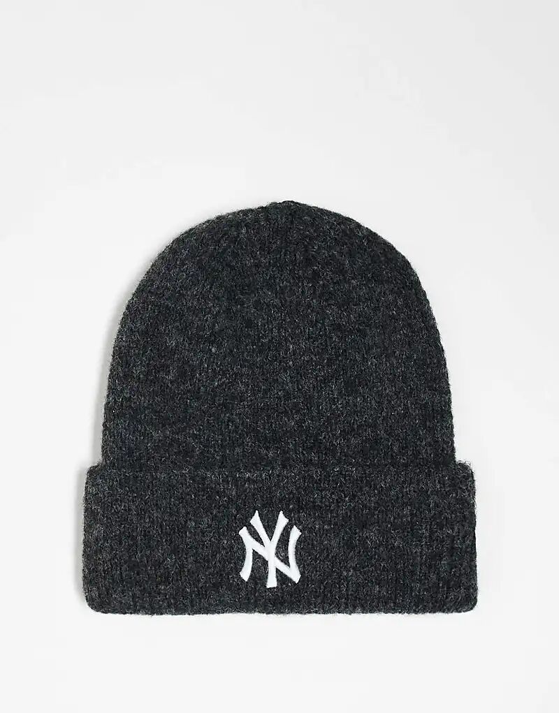 

Шапка-бини с широкими манжетами NY Yankees черного цвета New Era