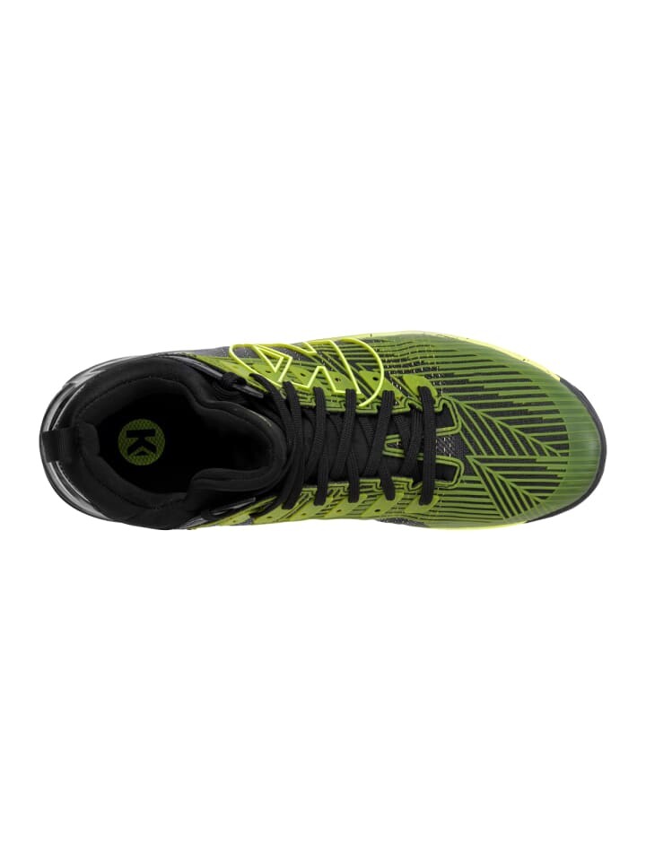 Спортивные кроссовки Kempa Hallen-Sport-Schuhe Kourtfly, цвет schwarz/fluo gelb — фото 3