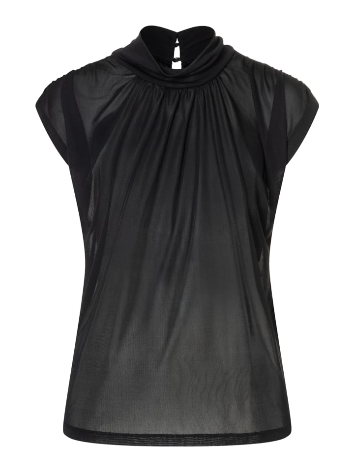 

Рубашка с короткими рукавами из крепового джерси черного цвета More & More