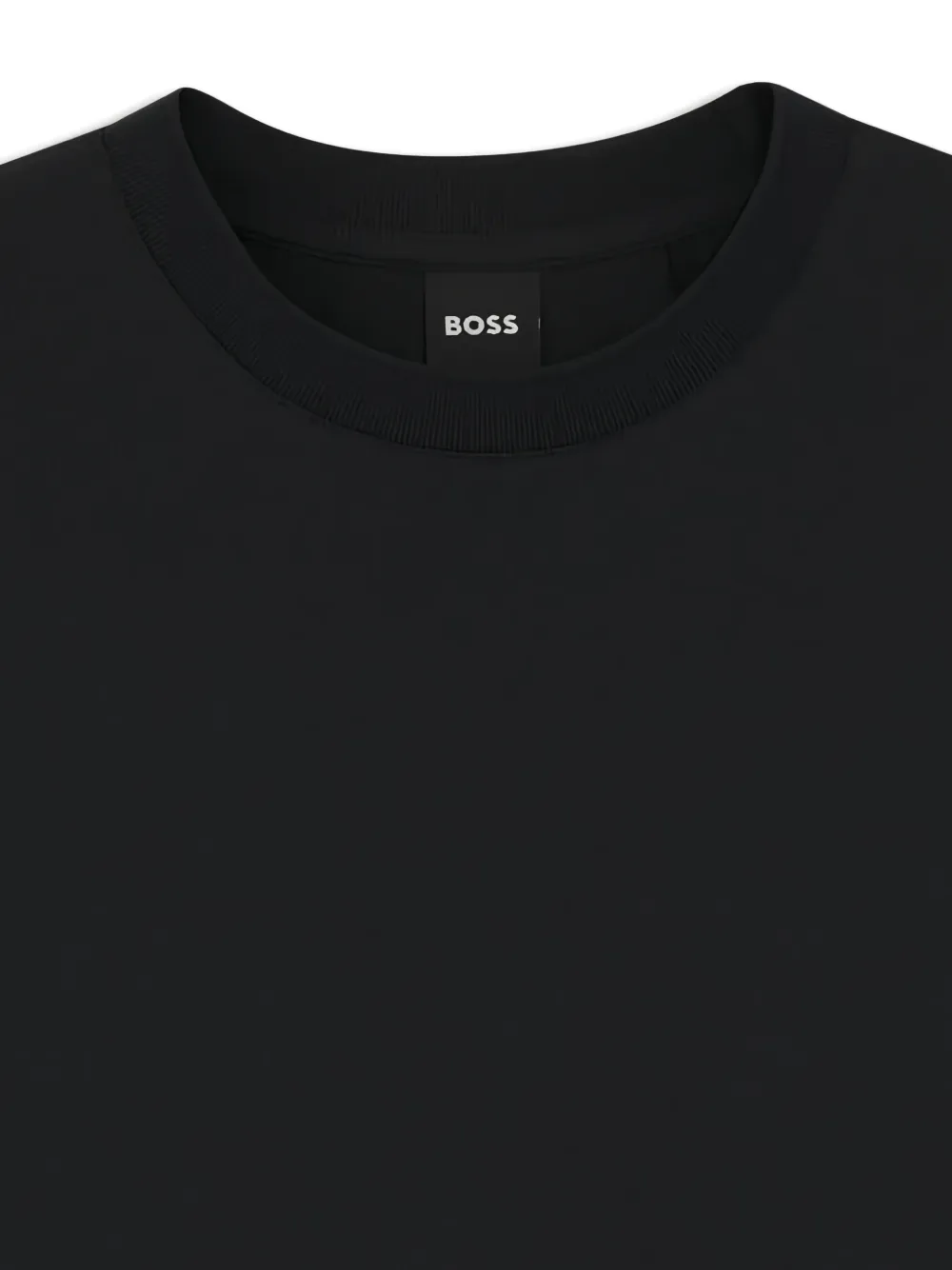 Футболка с круглым вырезом BOSS, черный — фото 2