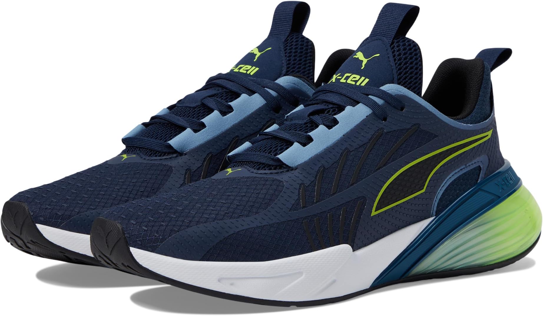 

Кроссовки PUMA X-Cell Action, цвет Club Navy/Lime Pow/PUMA Black