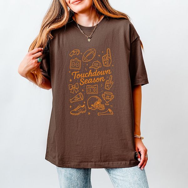 

Футболка Touchdown season go team Simply Sage Market, Cocoa, Зеленый, Футболка Touchdown season go team Simply Sage Market, Cocoa