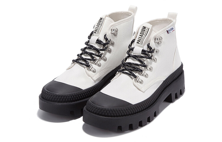 palladium Палладиевые туфли Pampa Canvas унисекс, ярко-белый/черный — фото 2