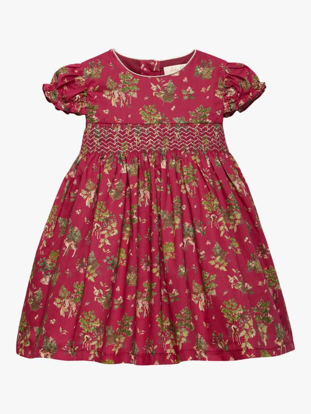 

Платье Baby Lily Rose Gold Liberty Etta Print Trotters, Red/Multi