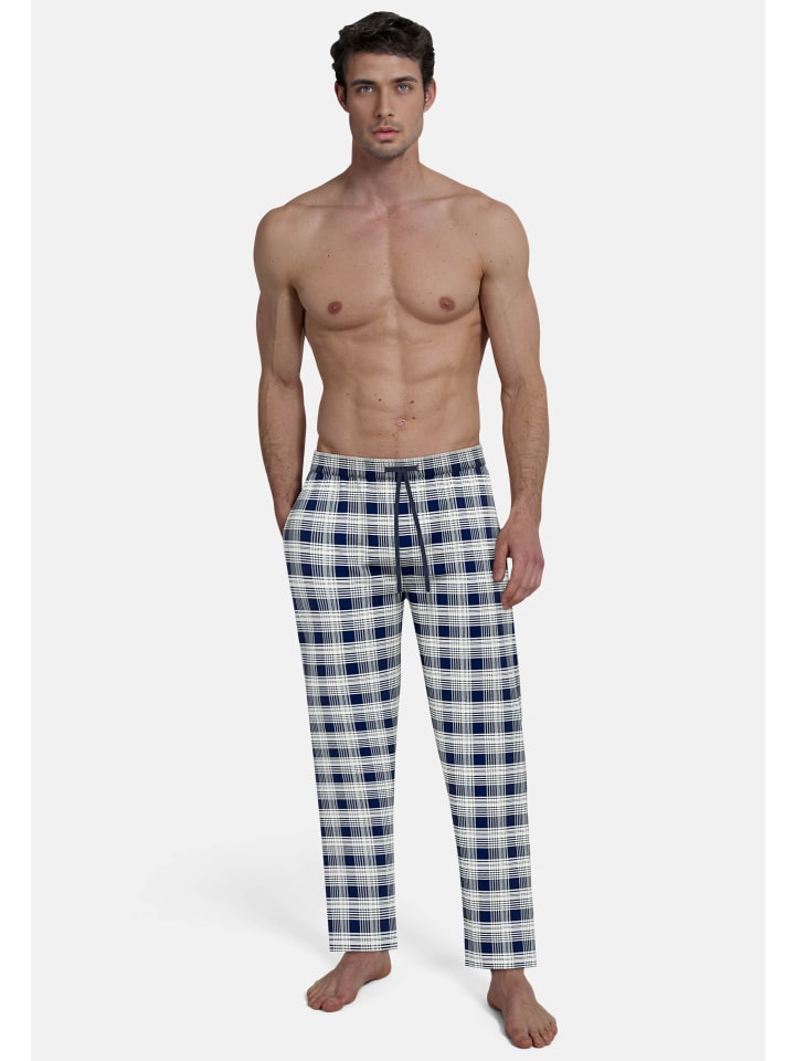 

Bugatti Генуэзские длинные брюки в сине-темную клетку