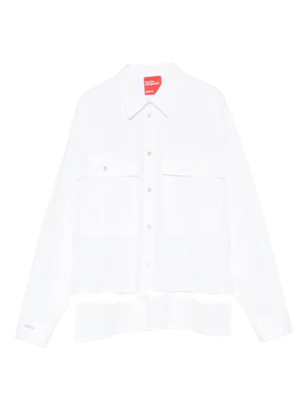 

Рубашка с двумя карманами Merci, белый