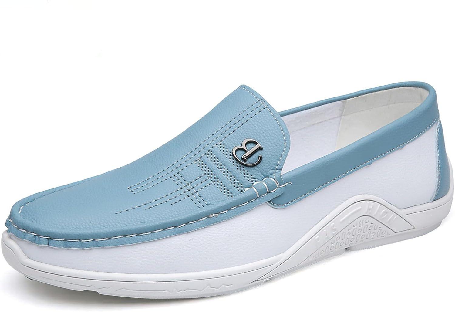 

Мужские слипоны Exusiai Fashion с цветными блоками, дышащие, супер удобные, с противоскользящей и прочной резиновой подошвой, стильные для прогулок и делового повседневного использования, синий