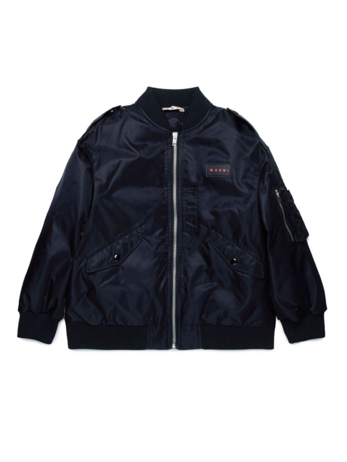 

Marni Kids бомбер с логотипом, черный