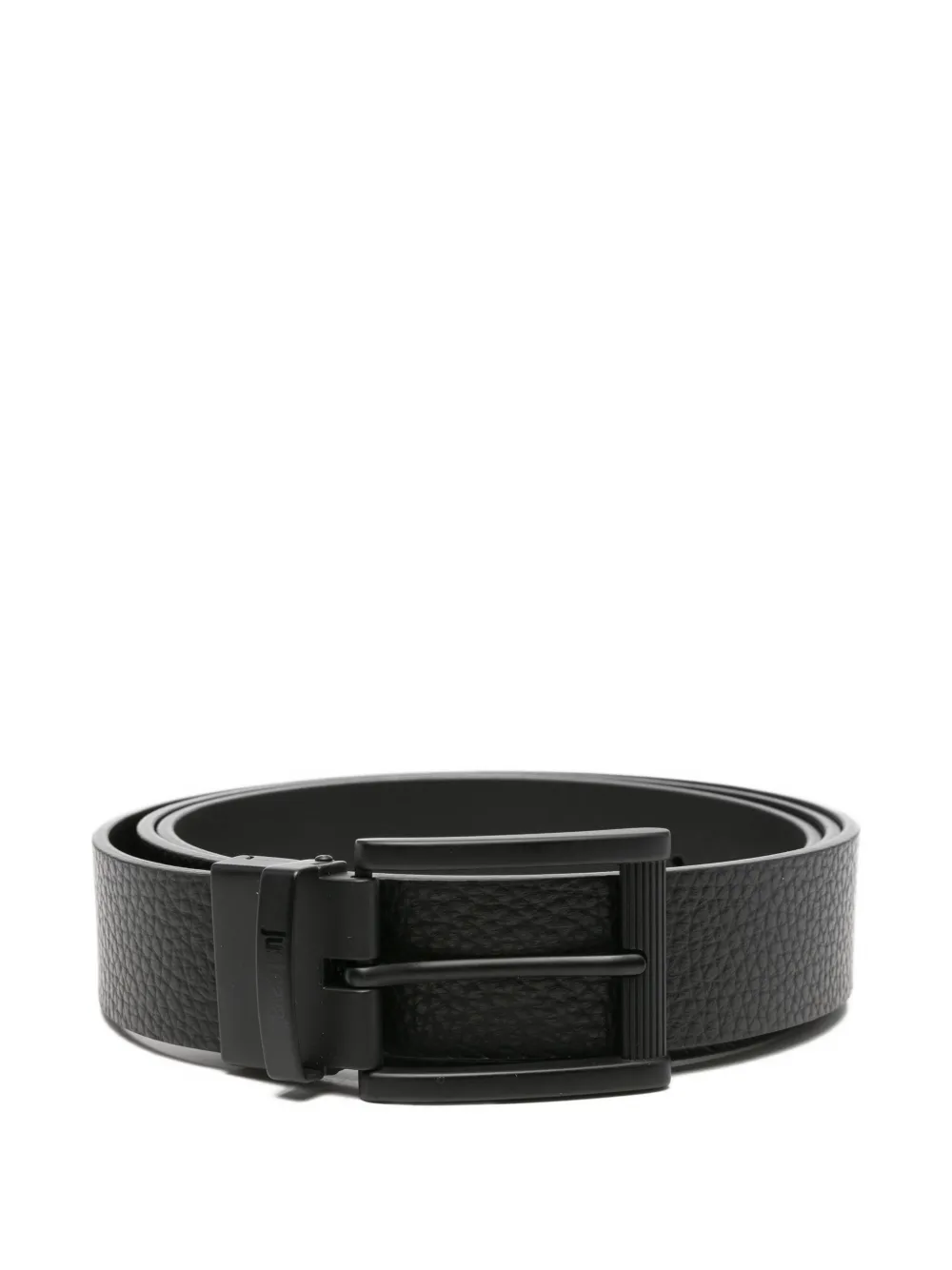 

Ремень из текстурированной кожи с пряжкой Just Cavalli, черный