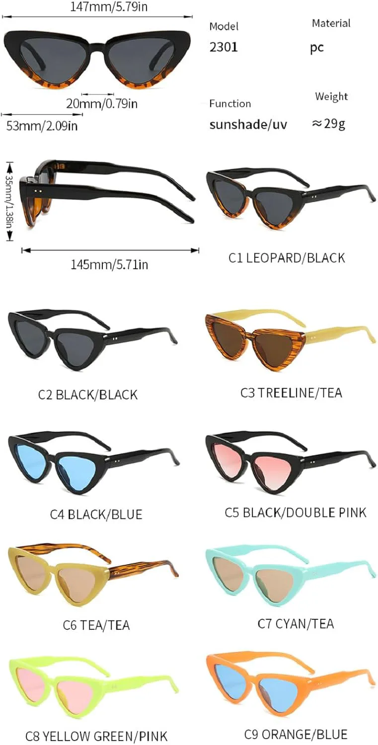 

Модные солнцезащитные очки «кошачий глаз» большого размера для женщин, дизайнерские очки, конфетные цвета, градиентные оттенки, женские очки N45 mincl, Orange