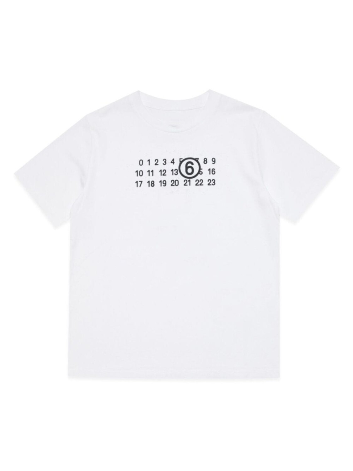 

MM6 Maison Margiela Kids футболка с принтом, белый