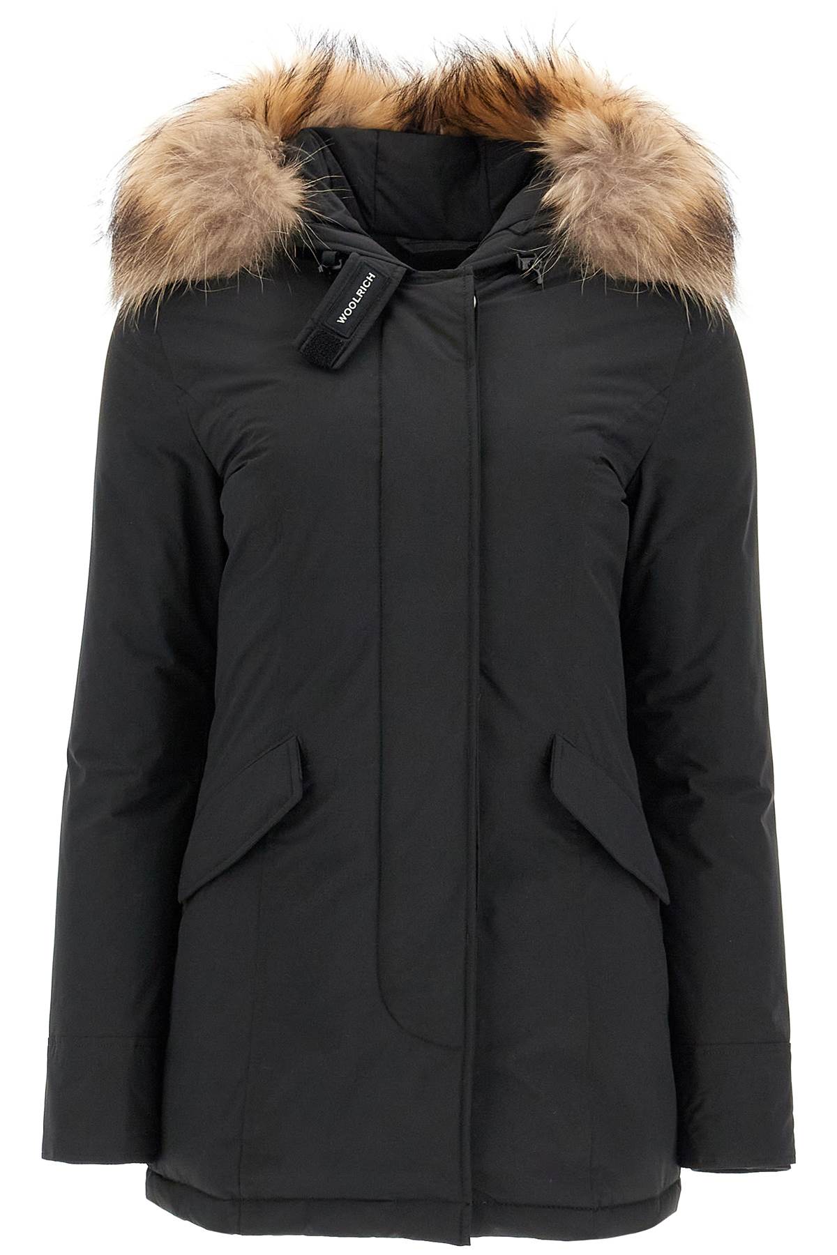 

Woolrich Женская роскошная арктическая парка с мехом, черный