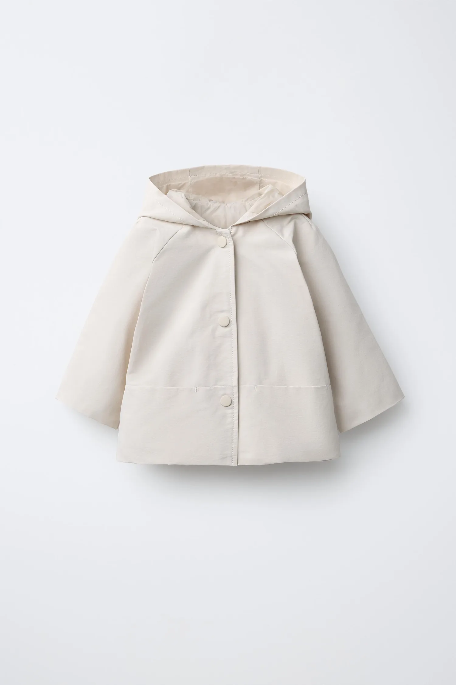 Парка с капюшоном Zara, бежевый