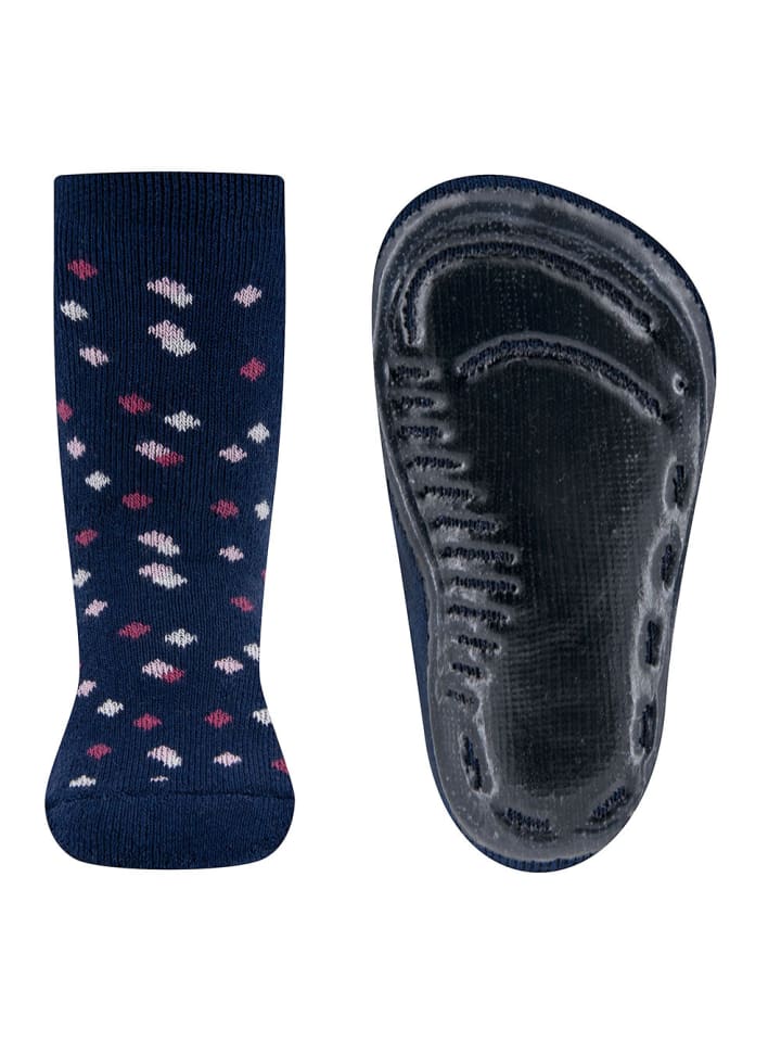 

Ewers Нескользящие носки в горошек темно-синего цвета