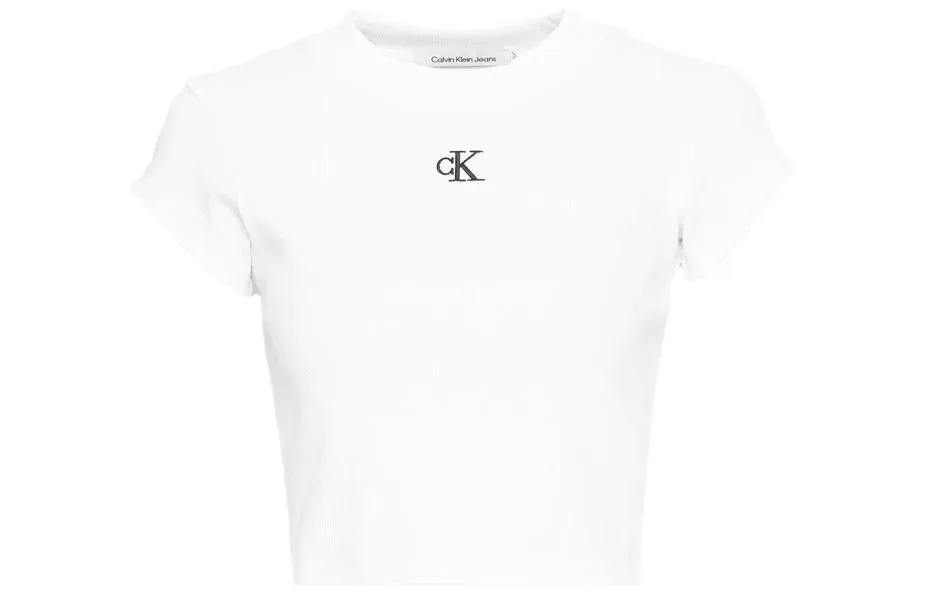 Футболка с втачным рукавом для женщин Calvin Klein, Black/BEH — фото 4