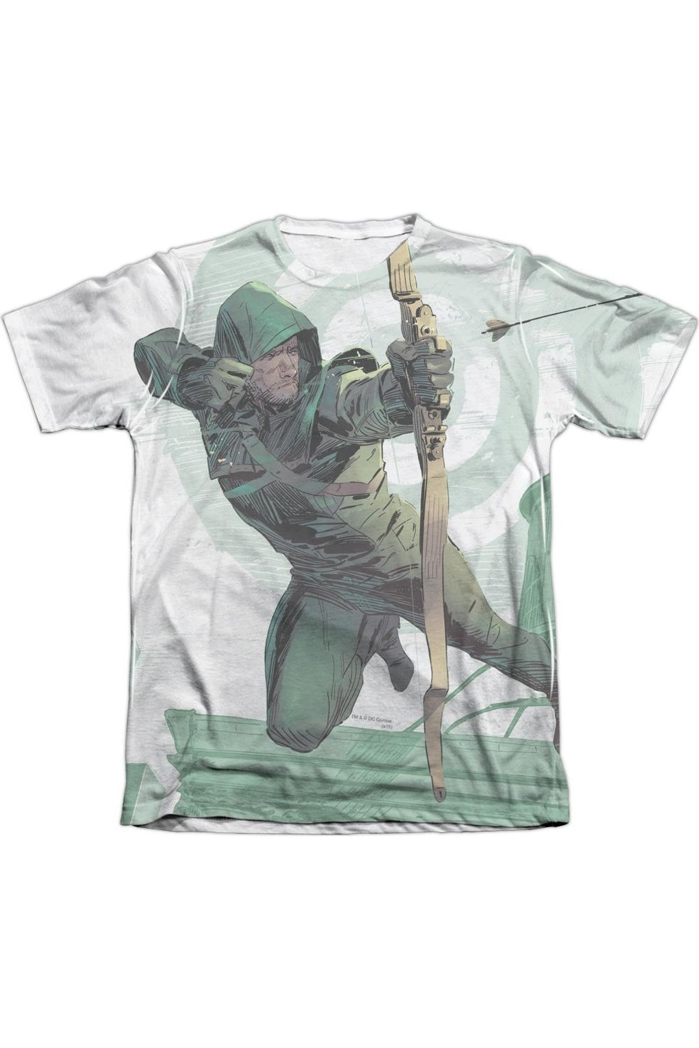 

Футболка Arrow City Bullseye для взрослых из полиэстера/хлопка с коротким рукавом Gildan, белый