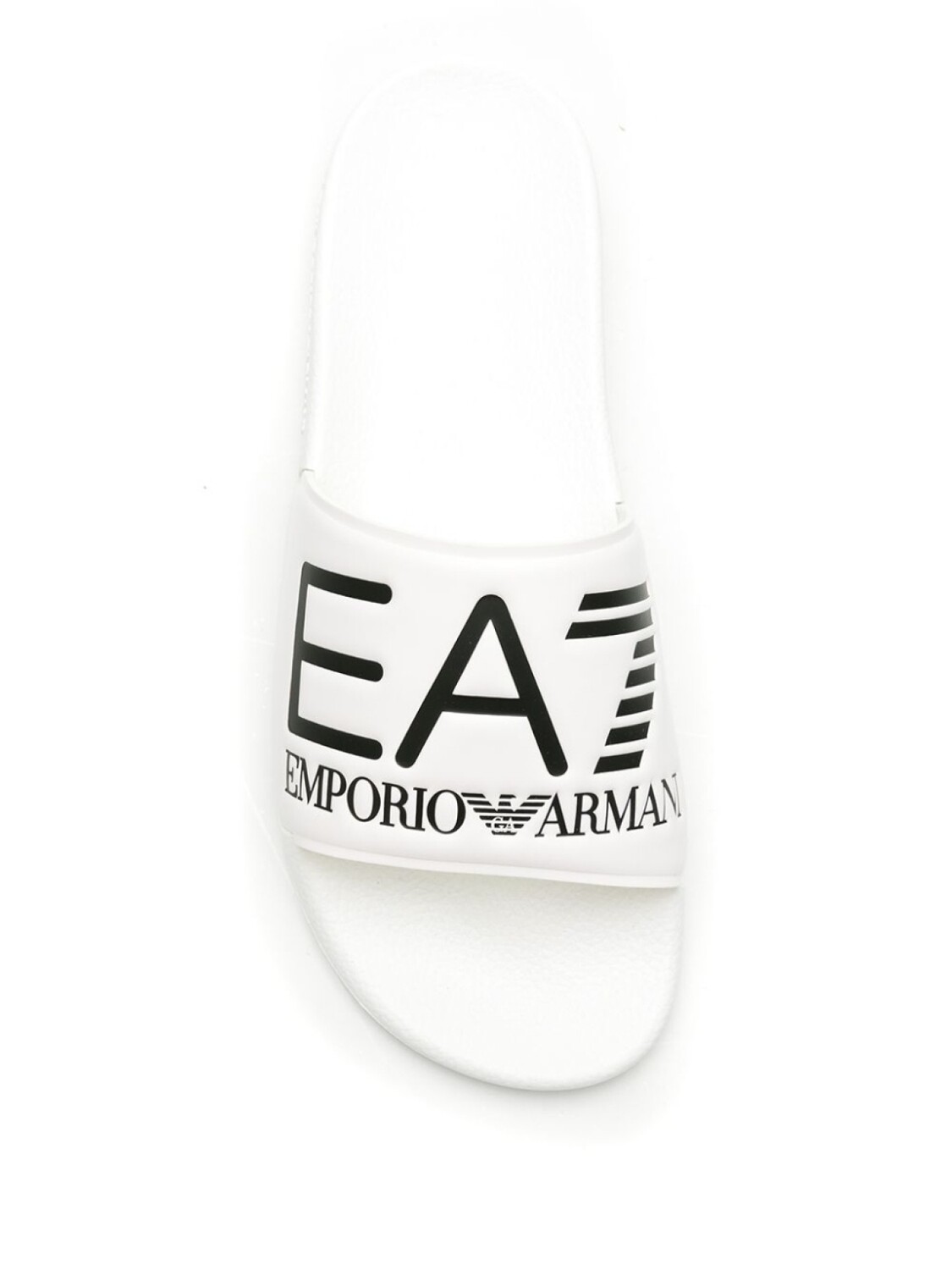 Ea7 Emporio Armani шлепанцы из искусственной кожи с тисненым логотипом, белый — фото 4