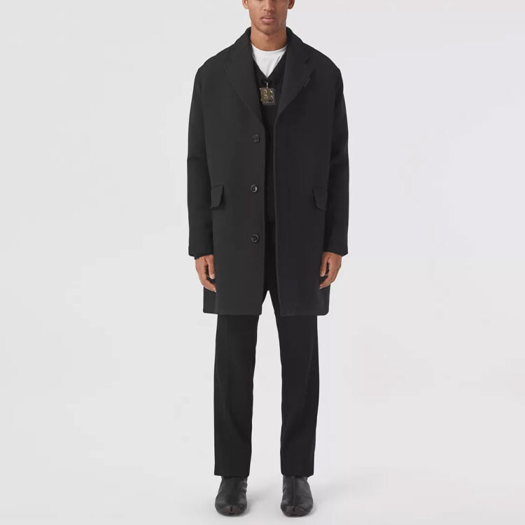 Пальто мужское Burberry черный — фото 2