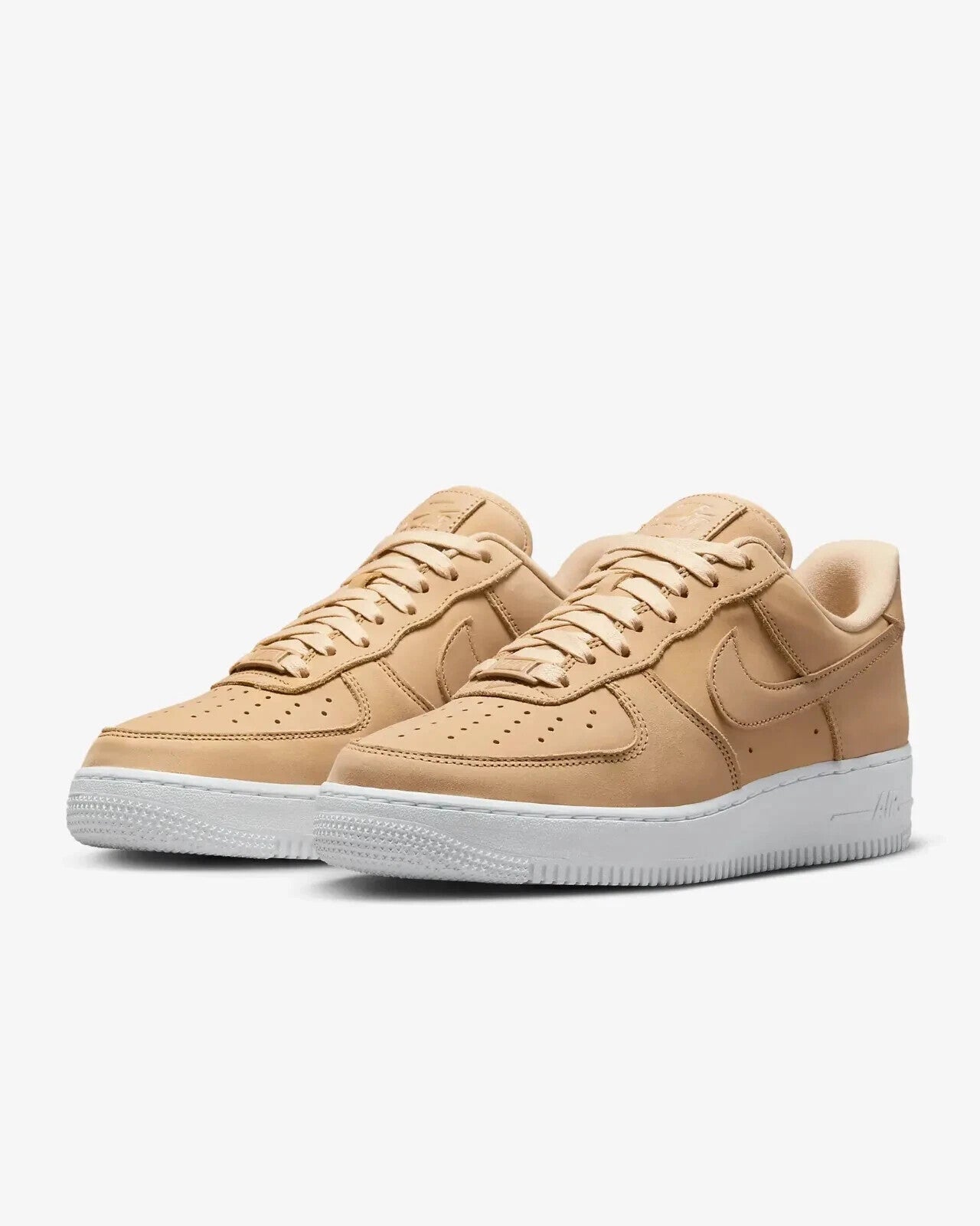 Nike Air Force 1 Premium DR9503-201 Кроссовки Женские 5 Бежевые Кожаные Обувь GBNC253 — фото 3