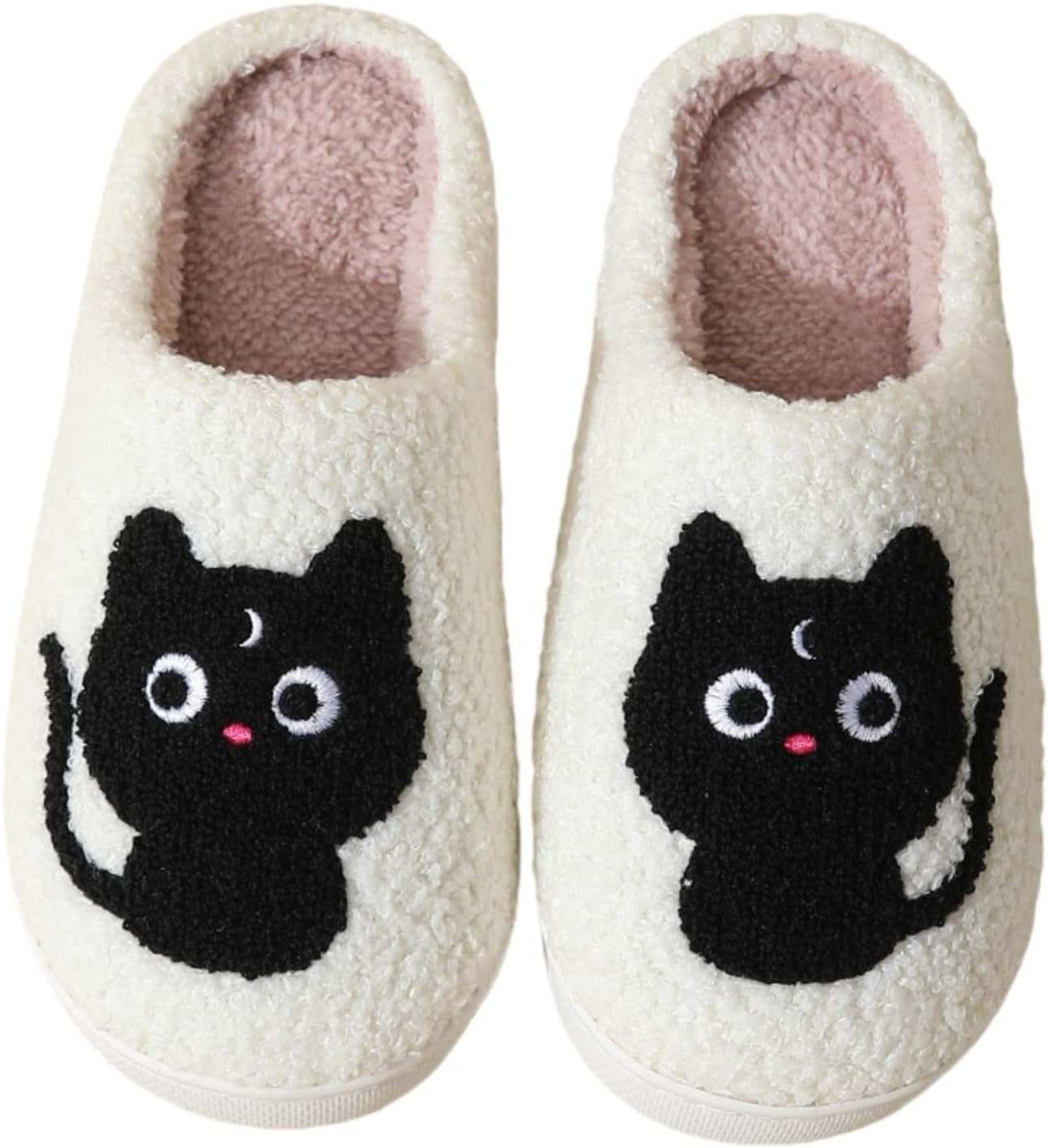 

Женские домашние тапочки с животными, эластичные, удобные, ретро, с эффектом памяти, пушистые, мягкие, утепленные шерстью, теплые, с нескользящей подошвой, для дома и улицы, мужские тапочки-кеды с изображением кота Nbktnbaa, белый