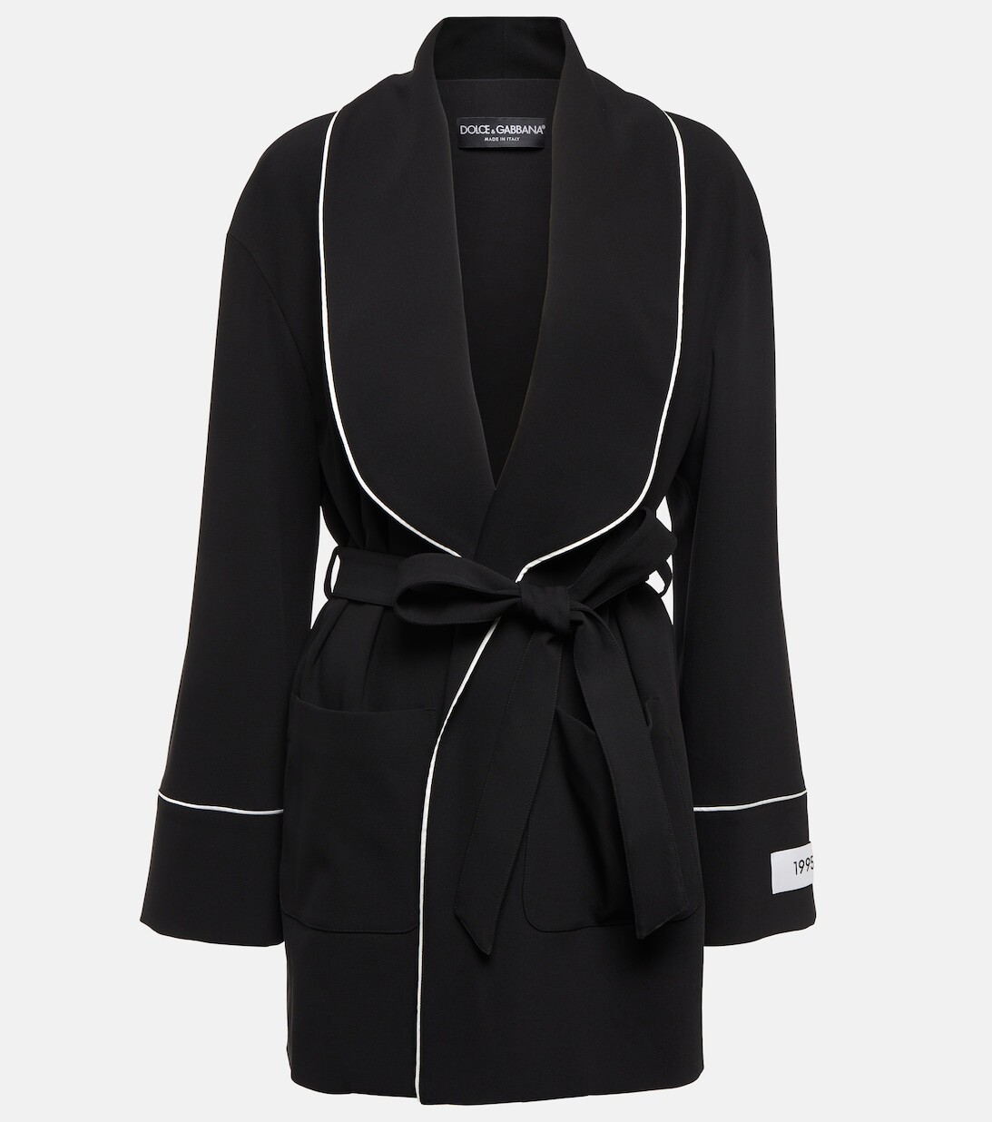 

Пижамная куртка из смесовой шерсти из коллаборации с Kim DOLCE&GABBANA, черный
