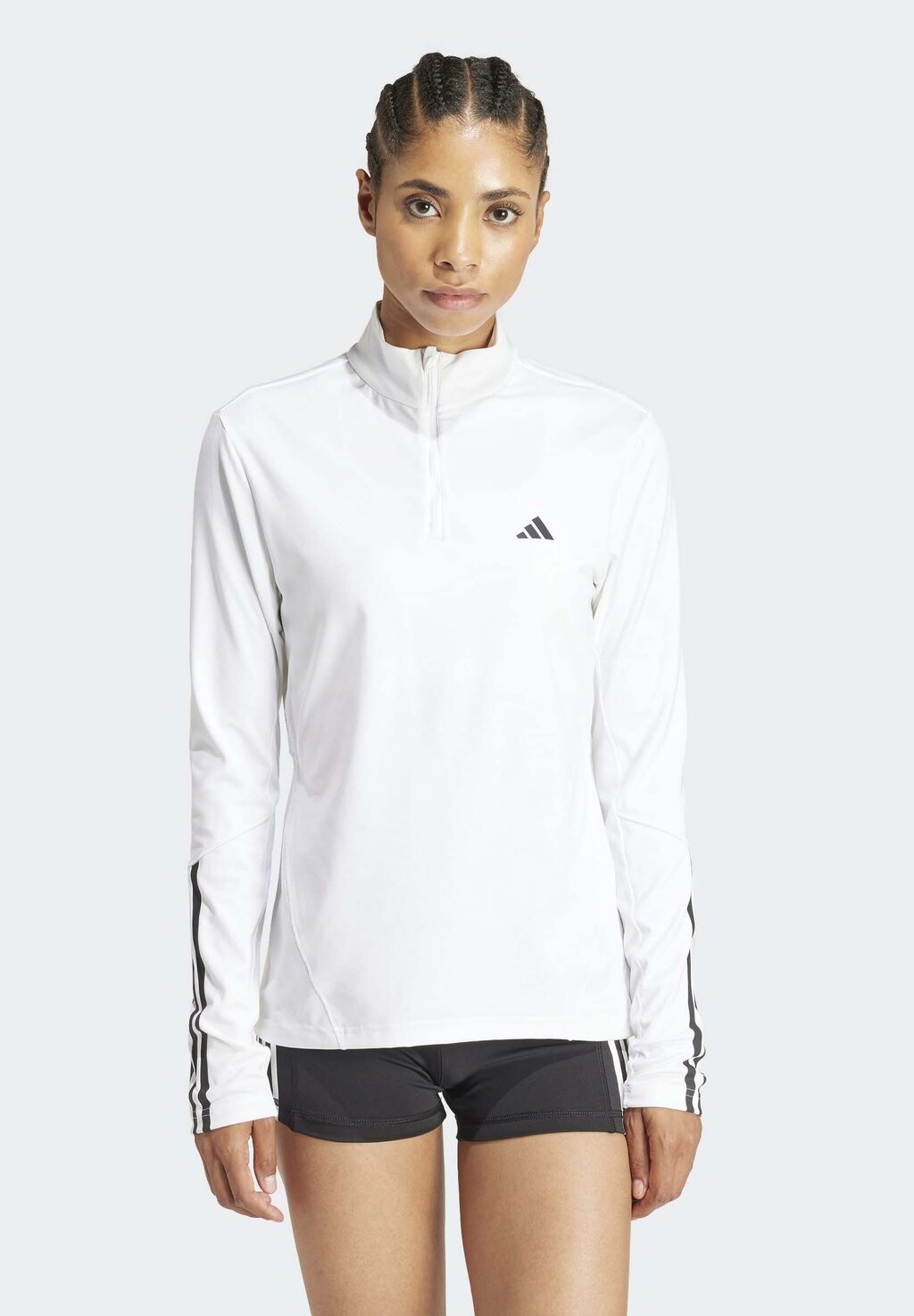 

Топ с длинными рукавами HYPERGLAM QUARTER ZIP adidas Performance, цвет white black