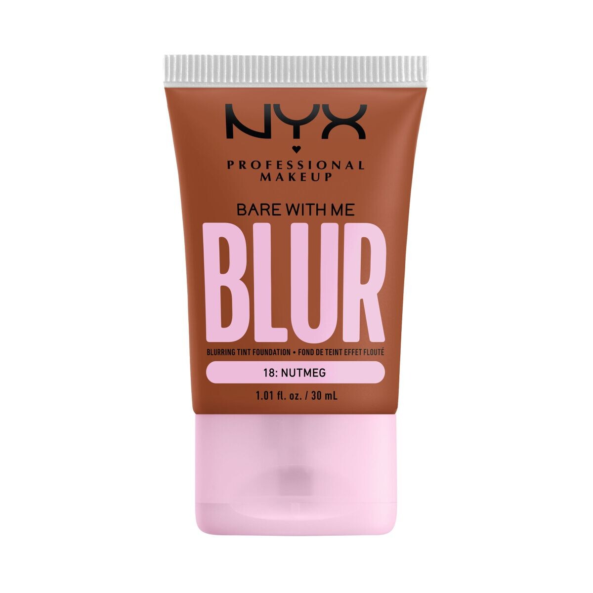 

Тональный крем для лица с мускатным орехом Nyx Professional Makeup Bare With Me Blur Tint, 30 мл