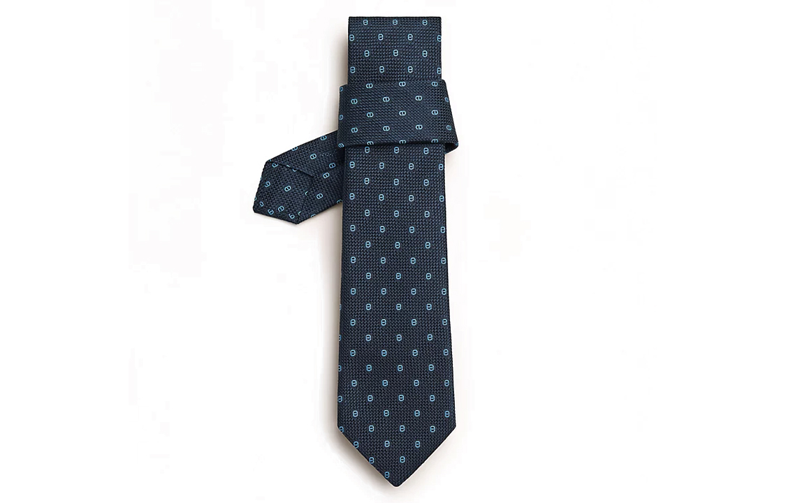 

Галстук Maillons Men's Blue HERMES