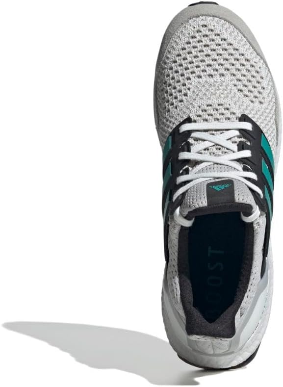 Мужские кроссовки для бега Adidas Ultraboost 1.0, белый/серый/бирюзовый — фото 3