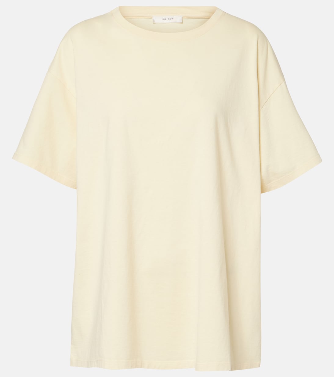 

Надин хлопковая футболка из джерси The Row, Pale Yellow