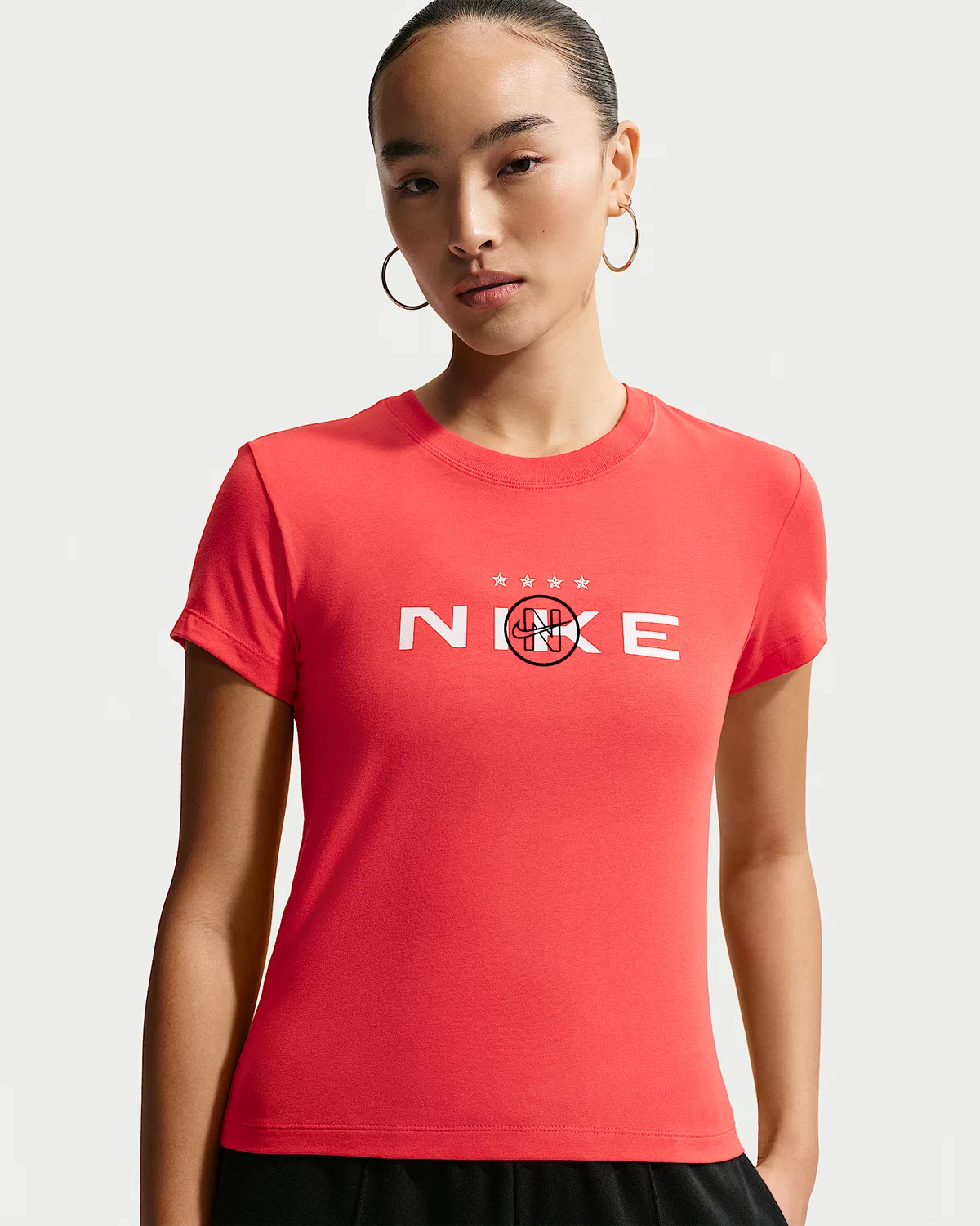 Женская укороченная футболка Nike Sportswear Chill Knit, Light Crimson
