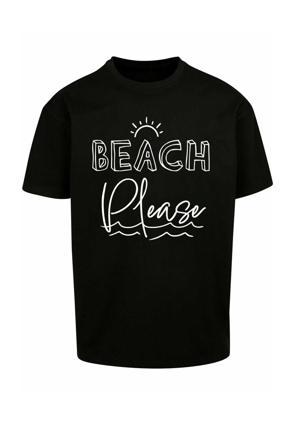 

Футболка с принтом BEACH PLEASE HEAVY Merchcode, черный