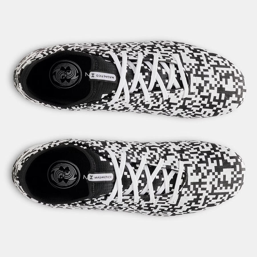 Футбольные бутсы UA Magnetico Select 5 FG Under Armour белые и черные — фото 4