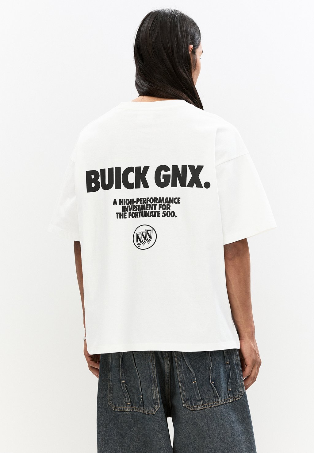 

Футболка с принтом WITH CAR GRAPHIC PULL&BEAR, белый