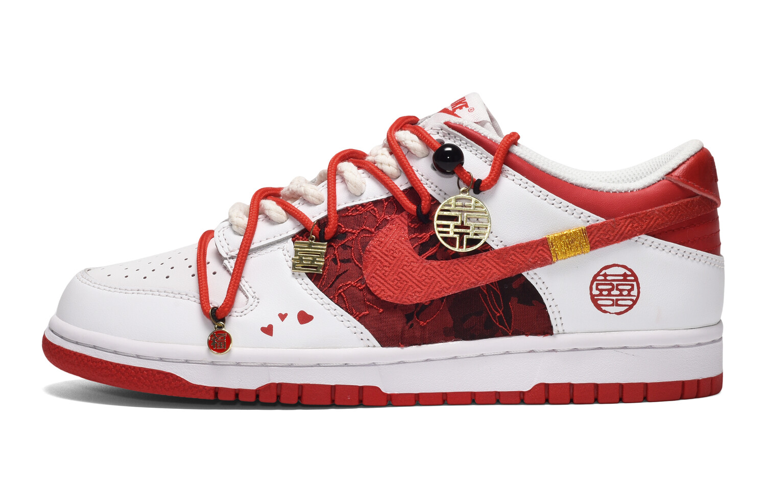 

Кроссовки для скейтбординга Dunk женские с низким верхом белые/красные Nike, Красный, Кроссовки для скейтбординга Dunk женские с низким верхом белые/красные Nike