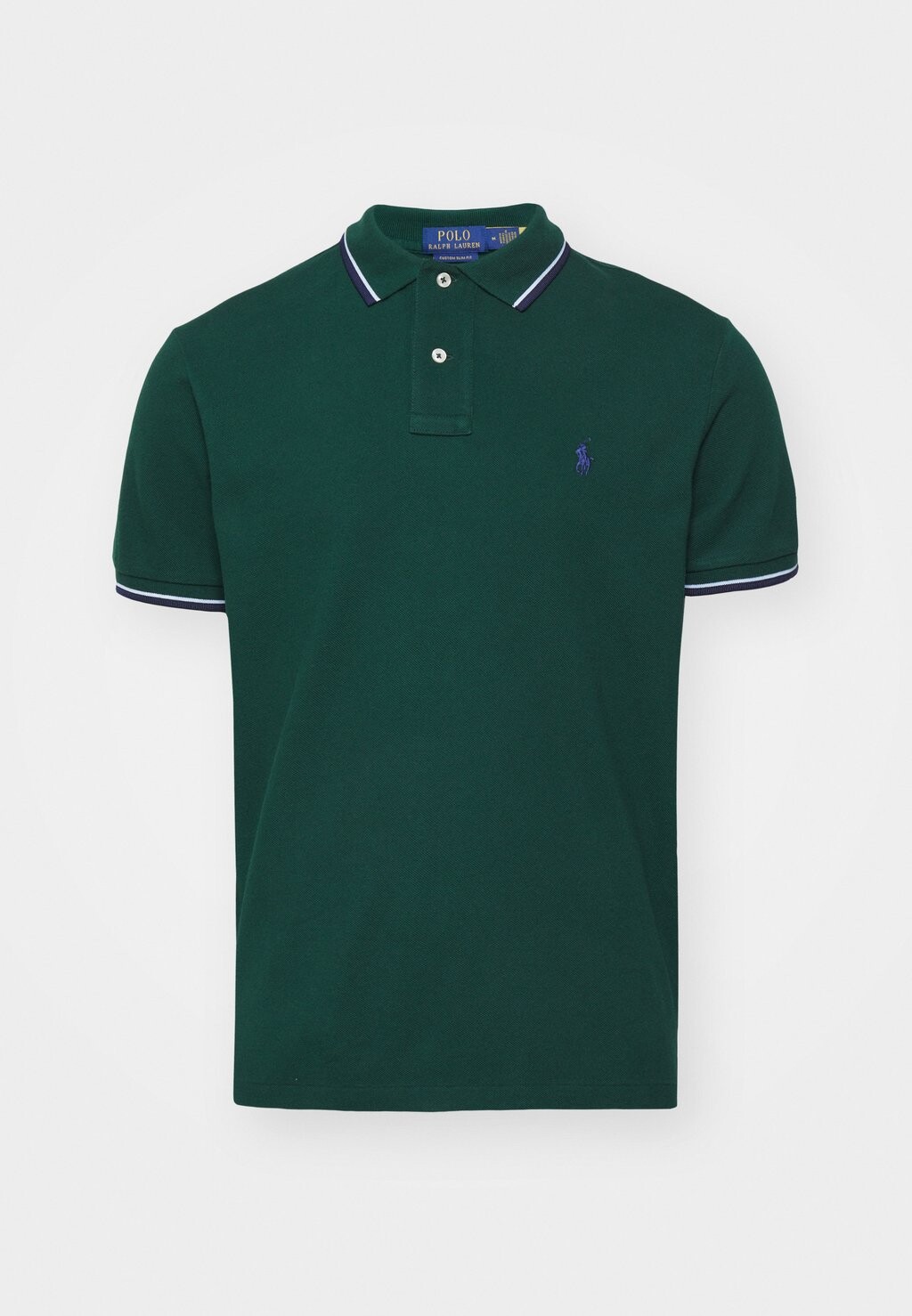

Рубашка поло CUSTOM SLIM FIT MESH POLO SHIRT Polo Ralph Lauren, темно-зеленый