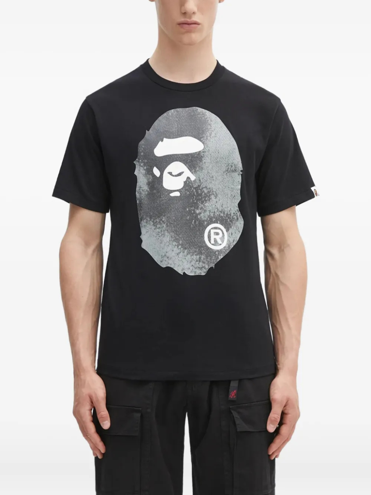 

Футболка с изображением головы обезьяны BATHING APE A Bathing Ape, черный